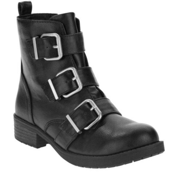 Combat boots with Three Buckles - Picture 1 of 5
